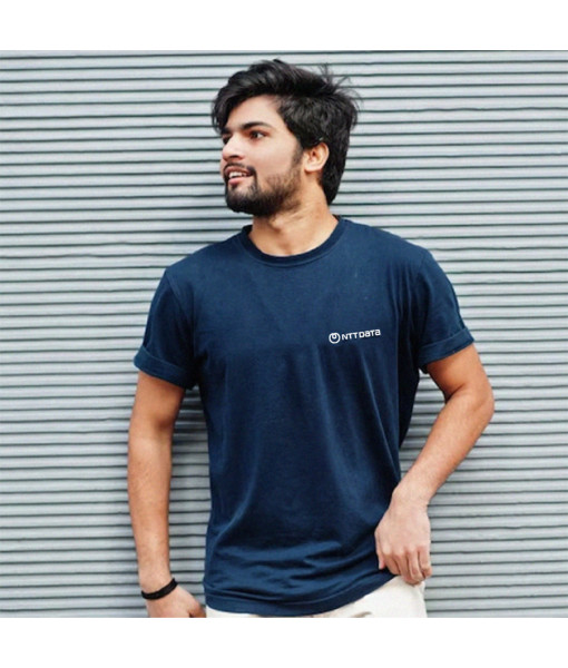 Camiseta Algodao Azul - Unissex - TheCompanyStore