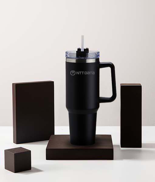 Caneca Termica Inox Preta - TheCompanyStore